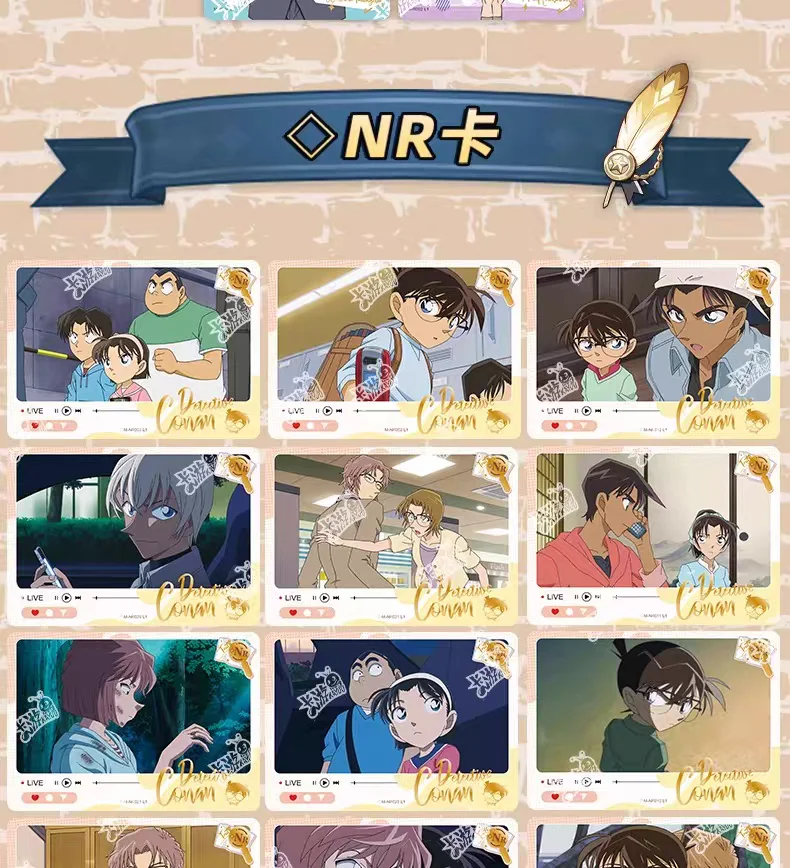 KAYOU Echte Detektiv Conan Karte Name Denken Reveal Paket Halloween Thema Kuroba Kaito Anime Sammlung Karten Spielzeug Geschenke – Detail 14
