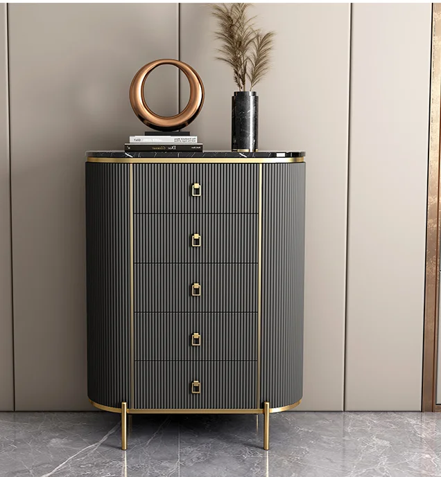 chest of drawers light luxury simple post-modern home decoration cabinet bedroom living room marble storage three or four bucket