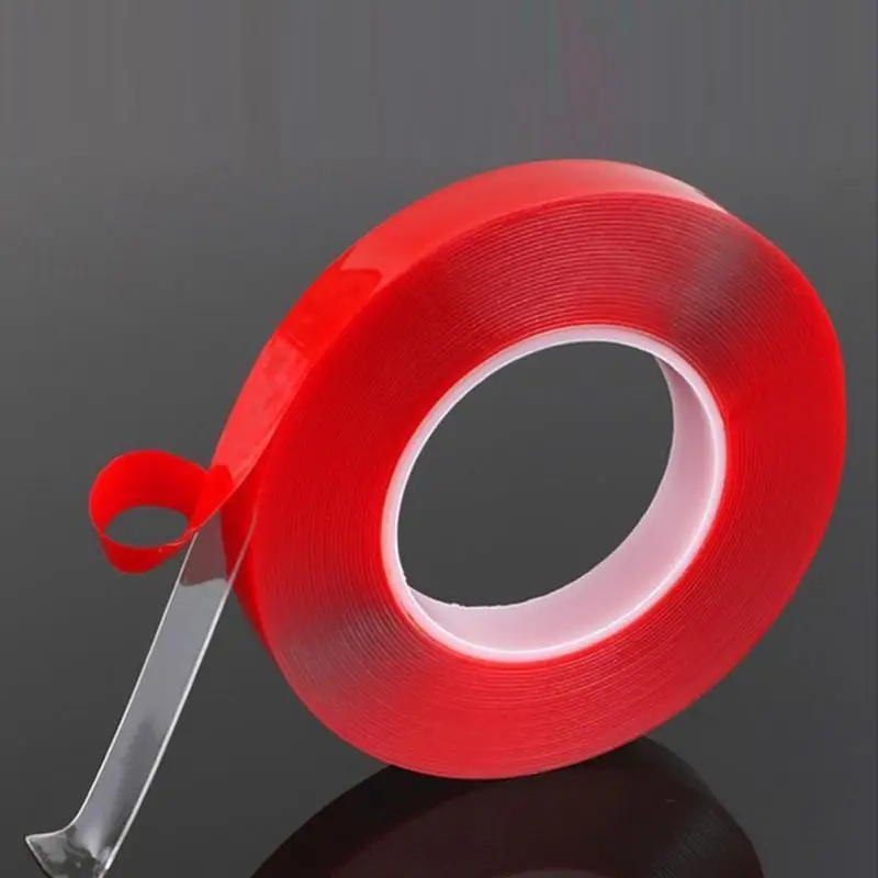 3/5M Transparent Silicone Double Sided Tape Sticker Car High Strength No Tracs High Viscosity Self Adhesive Tapes Fixed Stickers