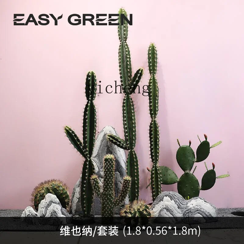 simulation cactus landscape plant landscaping indoor window decoration ornament