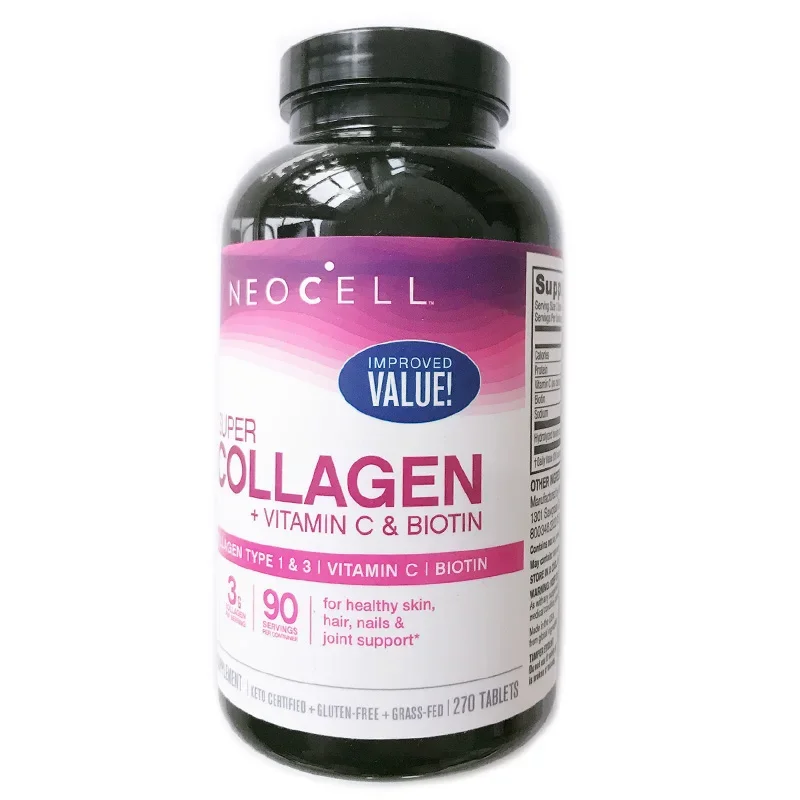 Neocell Super Collagen Vitamin C & Biotin Healthy Skin Hair Nails & Joint Support 270 Tablets