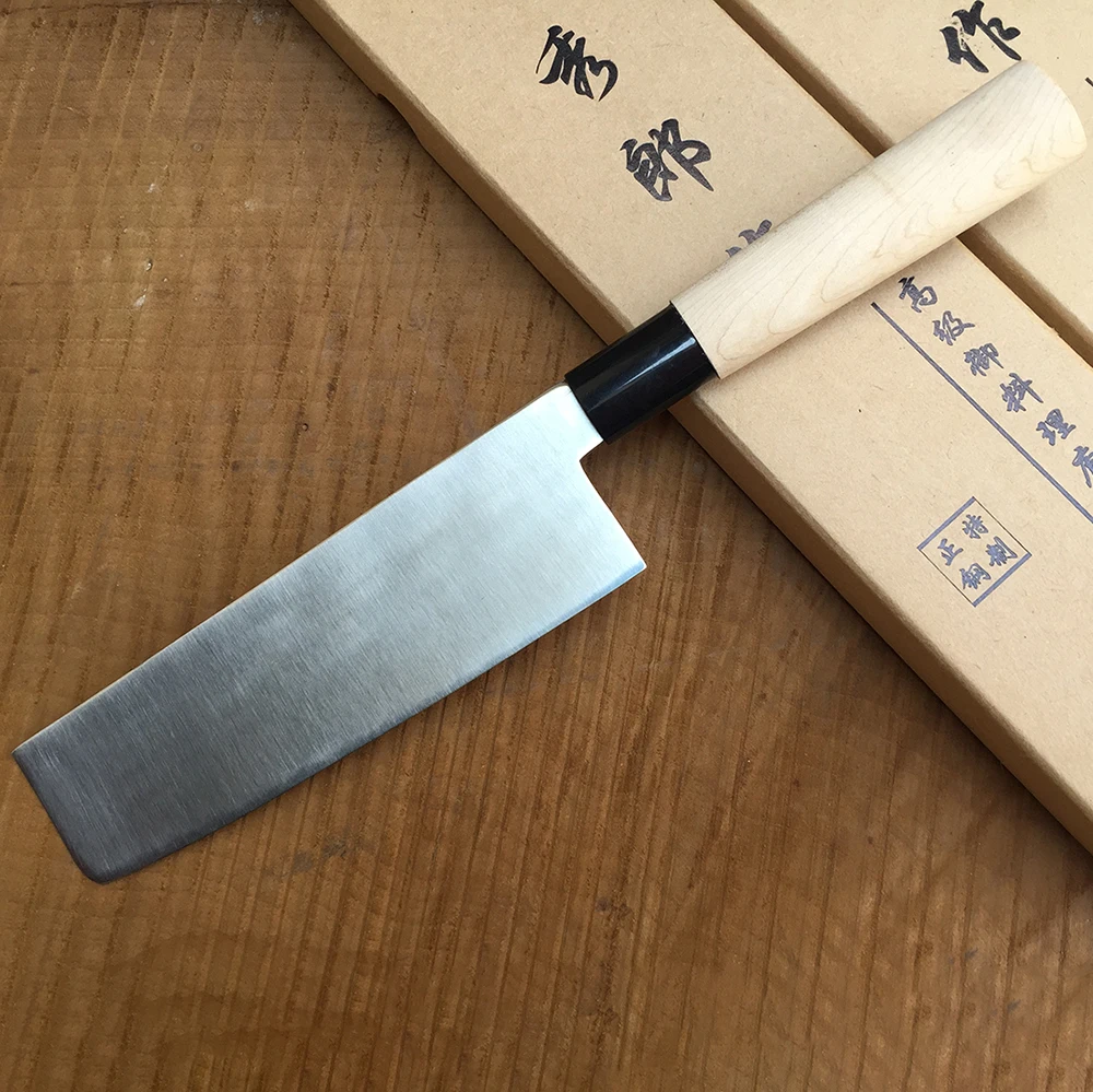 Usuba Knife Single-Edge Blade Slicing Nakiri Chef Cleaver Sashimi Professional Kitchen Knife For Cutting Fish Meat Cooking Tools