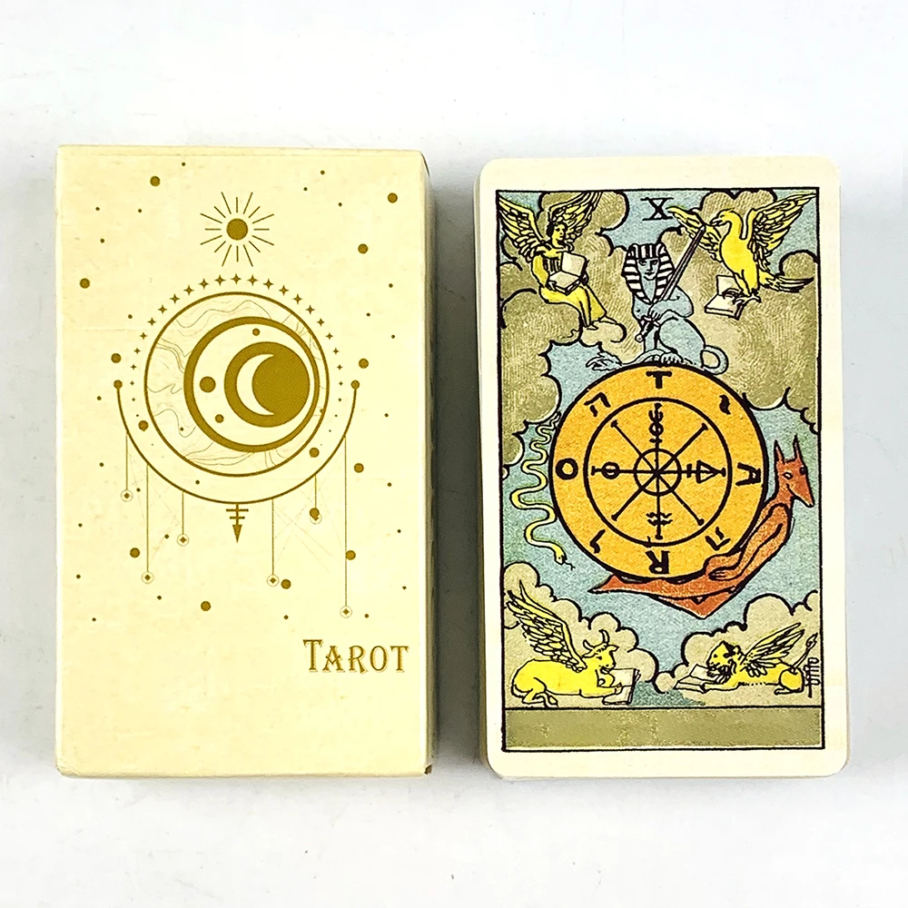 Baraja de cartas de Tarot, 78 Uds., para principiantes fáciles, destino, adivinación, fiesta, juego de mesa