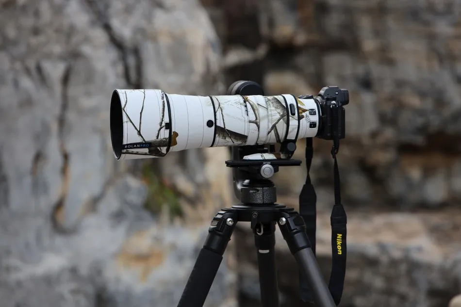 ROLANPRO Objektivmantel für Nikon Z 180–600 mm F/5,6–6,3 VR, wasserdichte Schutzhülle, Tarnung, Regenschutz, Z180–600 Pistolenhülse – Detail 15