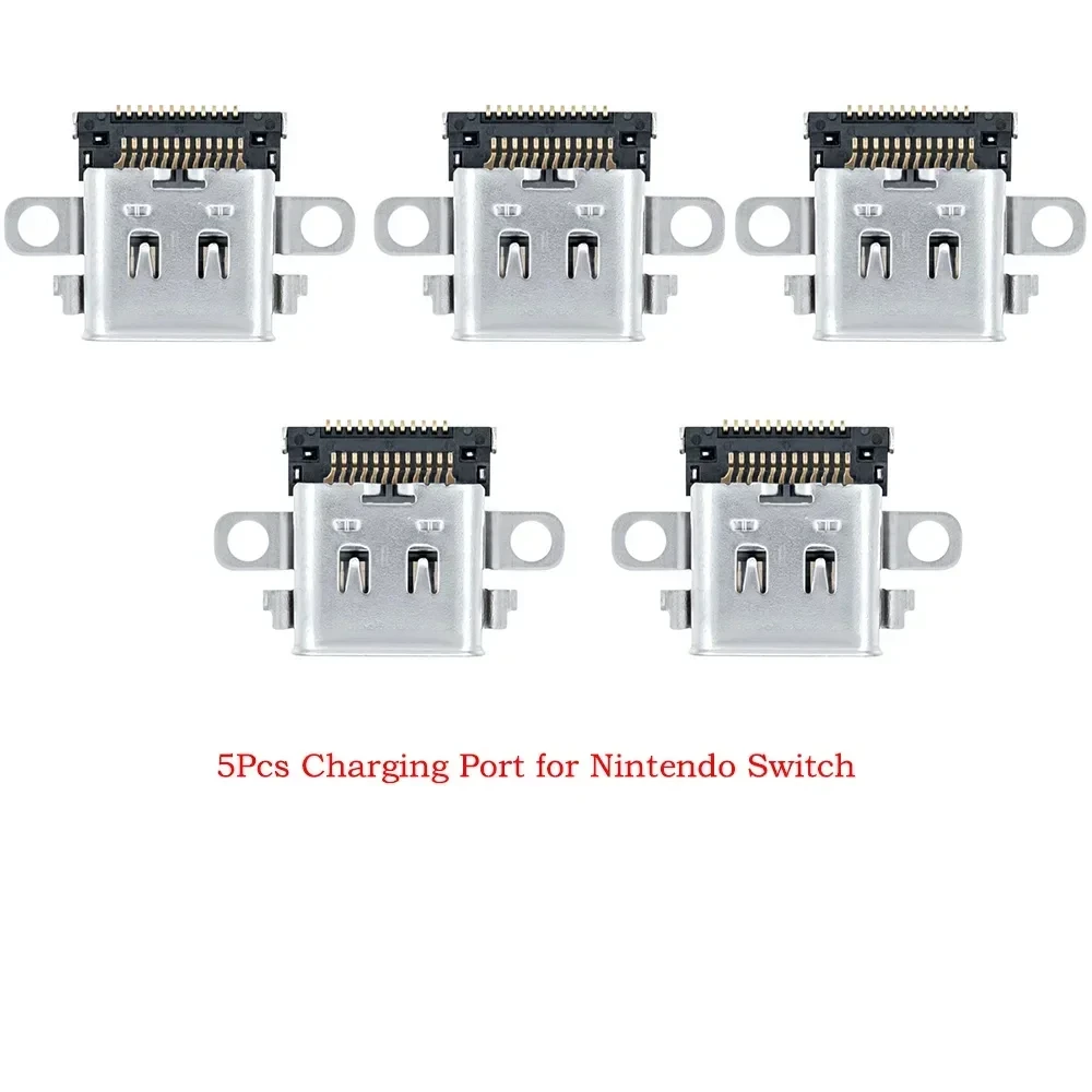 5PCS  New for Nintendo Switch Ns Console USB Type-C Power Charging Socket Port Connector