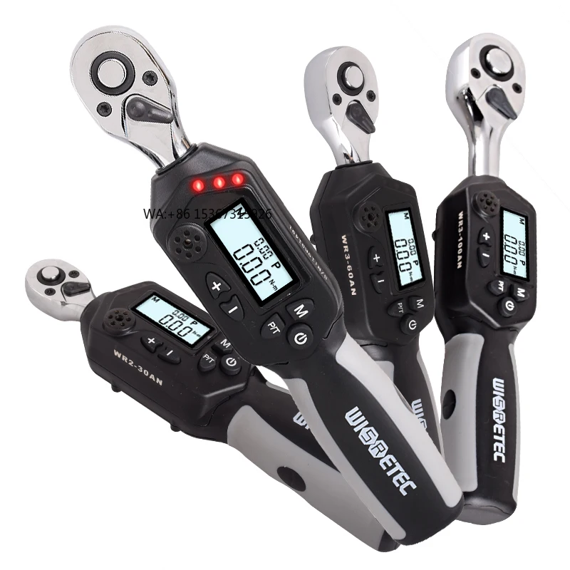 

High Exactness Precision Mini 1/4 3/8 1/2 Adjustable Ratchet Wrench 0.3-100Nm Digital Display Torque Wrench Spanners Handle Tool