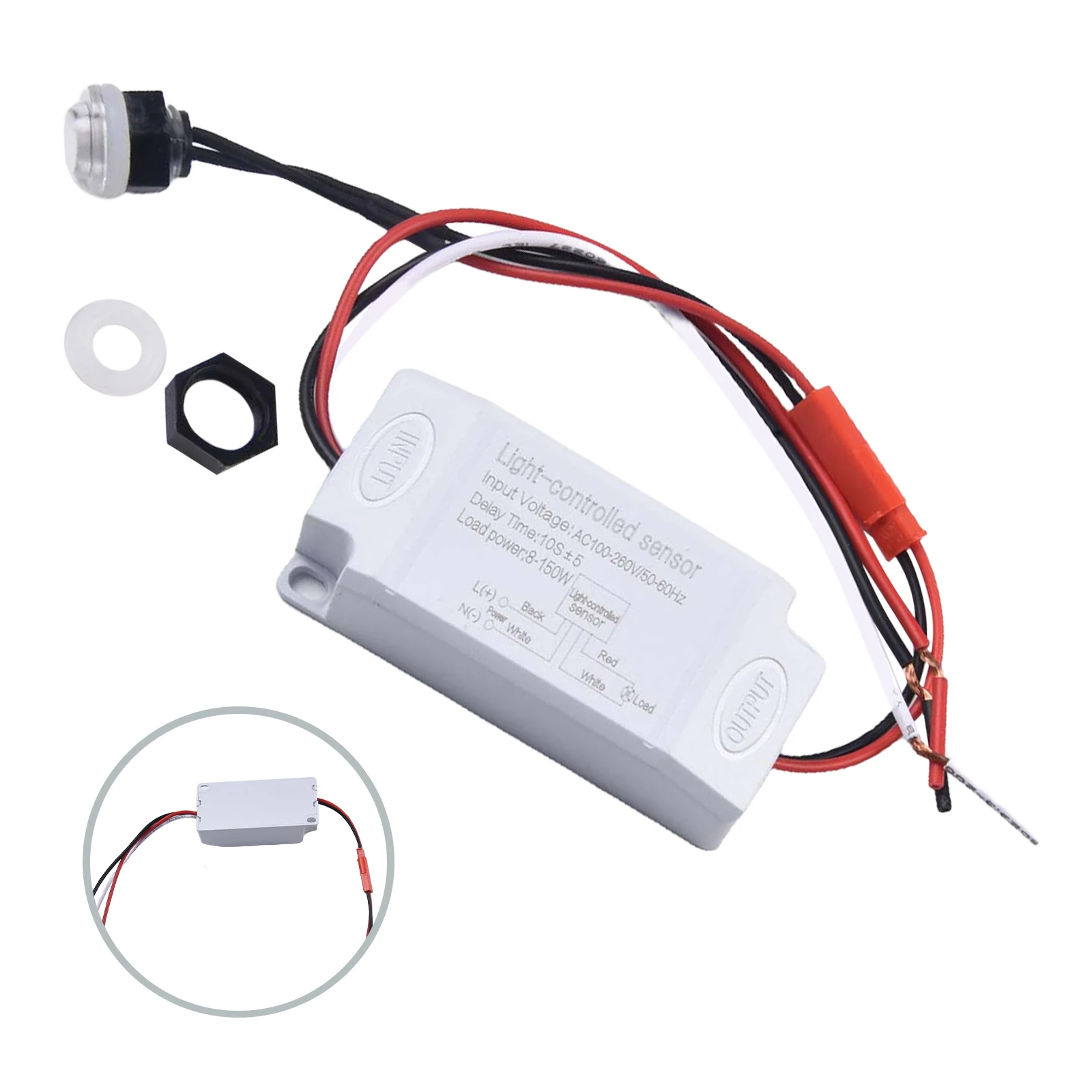 

Миниатюрный наружный сенсорный переключатель с фотоэлектрическим обнаружением для автоматического управления освещением, подходит для различных входов напряжения