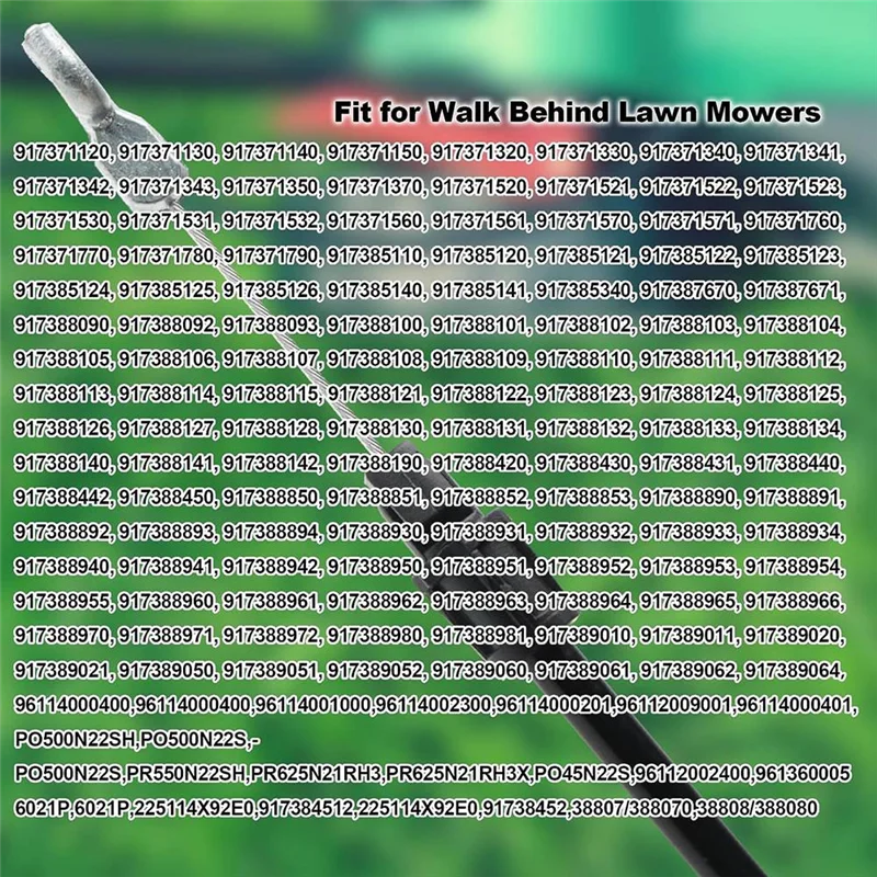 

J1UL1N Engine Zone Control Cable Black Lawn Mower Throttle Cable Fit For Lawn Mower