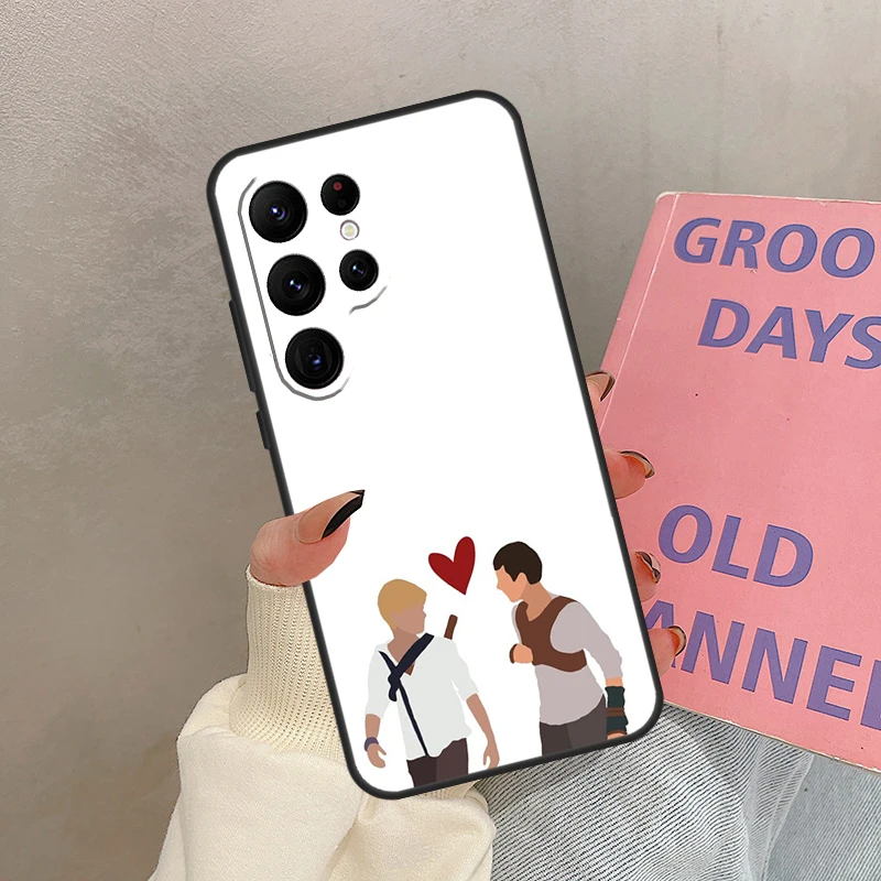 نيوت يقتبس المتاهة عداء الحال بالنسبة لسامسونج غالاكسي S24 الترا S20 S21 S22 S23 S25 الترا S9 S10 زائد S25 FE غطاء كوكه