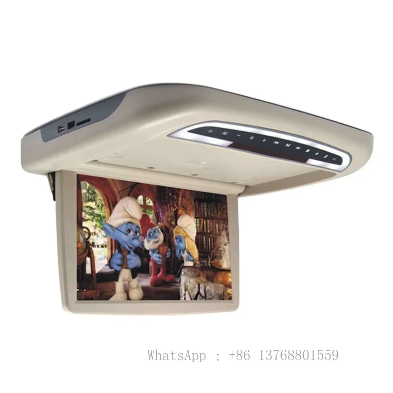 12.1 Inch Motorized Roof Mounted Monitor New Style Flip Down Ceiling Monitor MP5 With IPS Screen