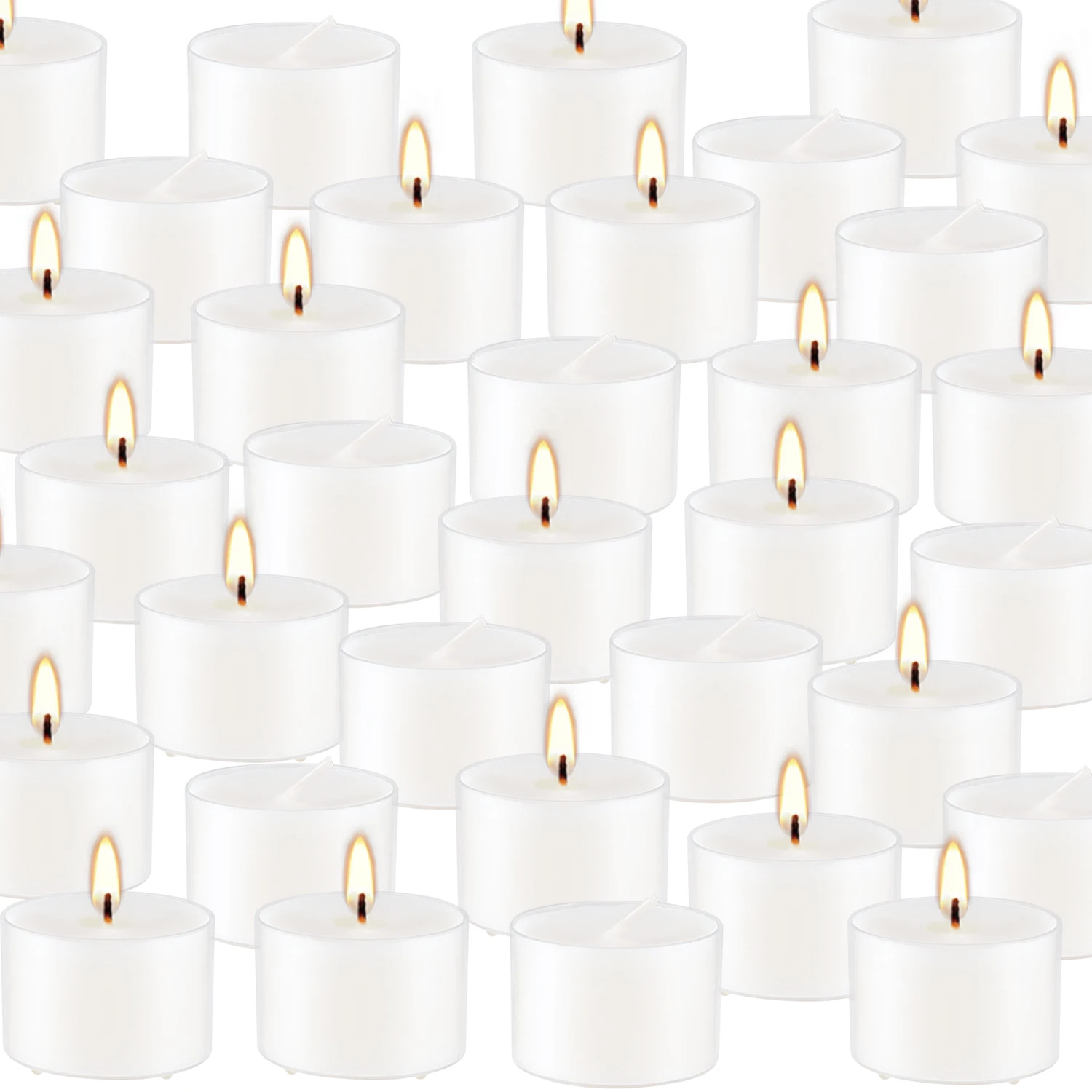 100-pack 8-hour white vanilla style small tea wax scented candle ​