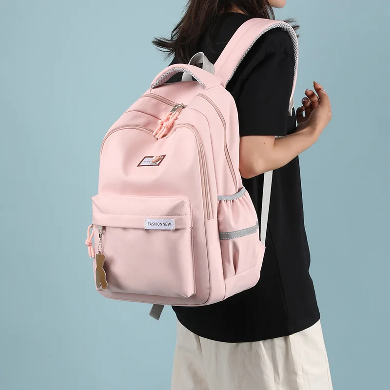 Teenagers Backpack for Girls Junior High School Students Grade 3-6 Light Weight Campus Shoulder Backpack Large Capacity Backpack