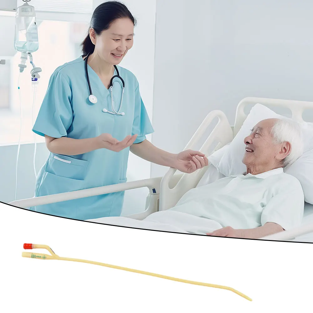 

1 Piece 2 Chamber Latex Catheter Sterilized Urethral Catheter Male/ Women/ Children Urinary Catheter