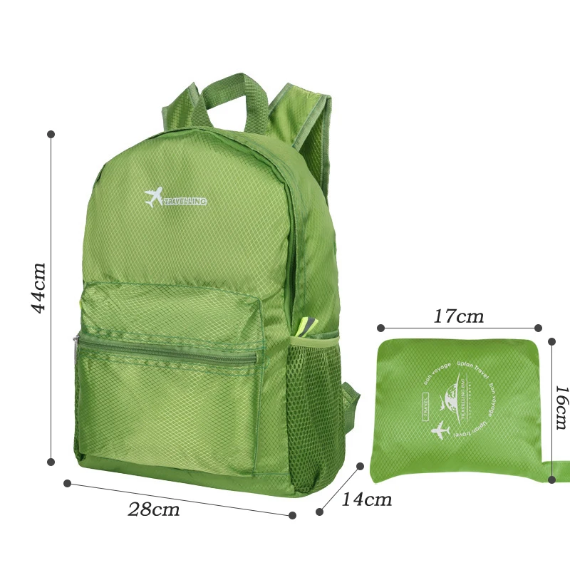 Mochila plegable ultraligera para hombre y mujer, morral impermeable de 25L, para viaje, Camping, senderismo, personalizado