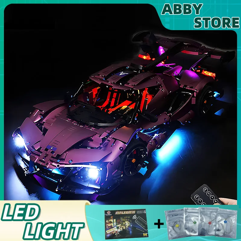 DIY RC LED Light Kit For LEGO T5012A Technical Sports Car   (Only LED Light,Without Blocks Model)