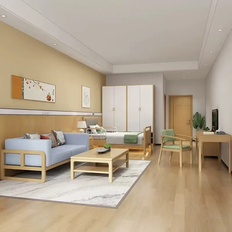 nursing home furniture, health care institutions, elderly care centers, welfare homes, solid wood furniture beds