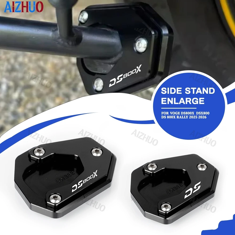 

For VOGE DS800X DSX 800 DSX800 DS 800X Rally 2025 2026 Motorcycle Kickstand Foot Side Stand Extension Enlarger Support Plate Pad
