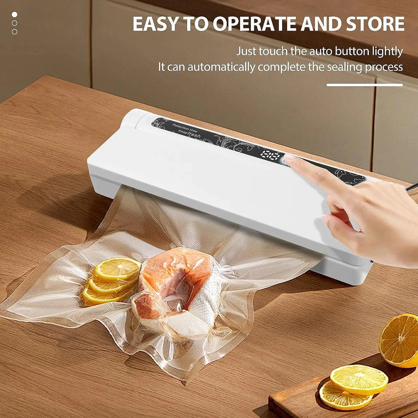 건조하고 촉촉한 식품용 진공 실러 기계 스낵 빵 야채용 컴팩트