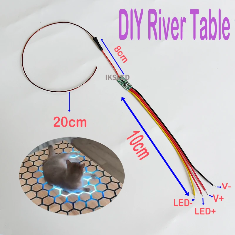 Tiktok Network Red Same style river table air separation touch induction switch 3v-24v touch induction cellular coil light strip