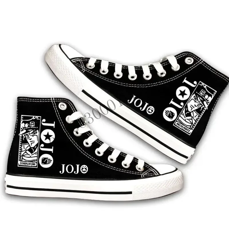 

'S Bizarre Adventure Canvas Shoes Anime Sneakers Casual Cosplay Costume High Top Kawaii Y2K JOJO Accessories CMM221