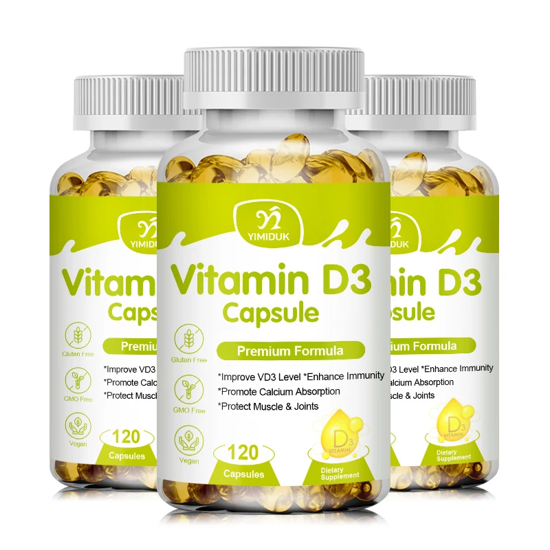 Vitamin D Ergänzung-Immun unterstützung, gesunde Muskel funktion und Knochen gesundheit, Vitamin D3-Kapseln 50.000 iu