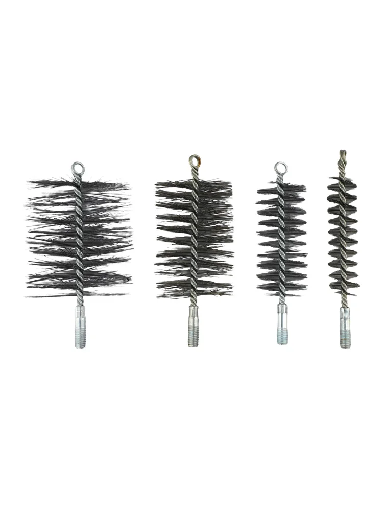 4xChimney Cleaning Brush Round Sweep Steel Wire For Fireplace Flue Pipe Rust Rod Household Cleaning Tools  Accessories