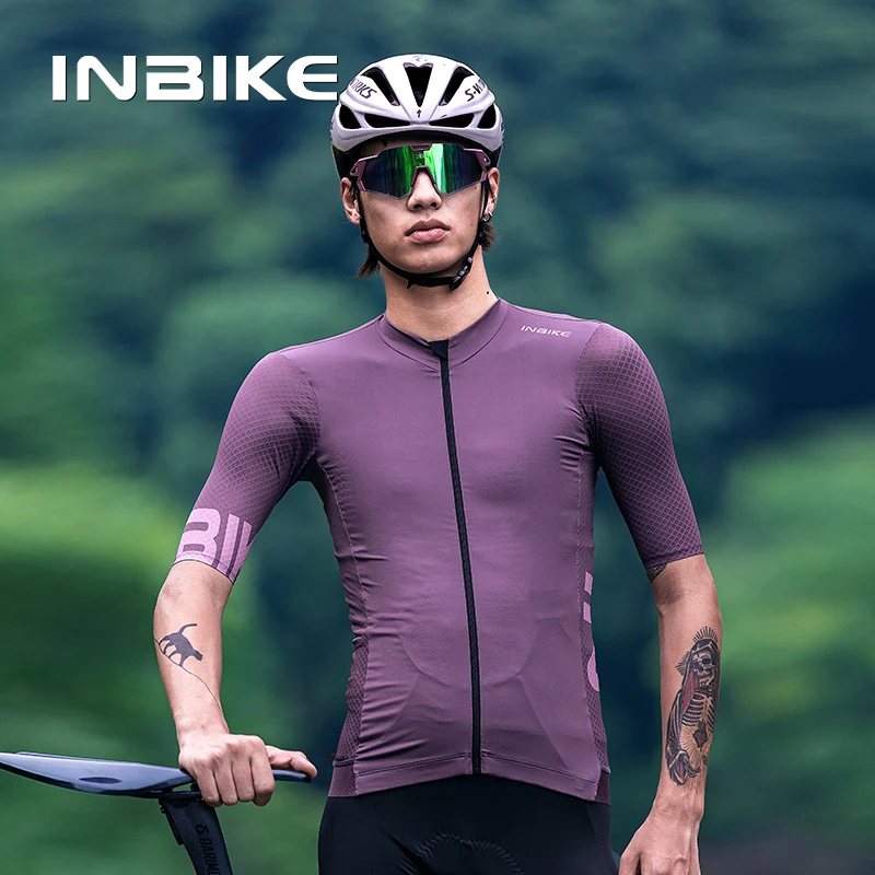 

INBIKE Cycling Jersey High Elasticity Comfort Short Sleeve Quick Drying Cycling Clothes For Men Summer Bicycle Jersey Man