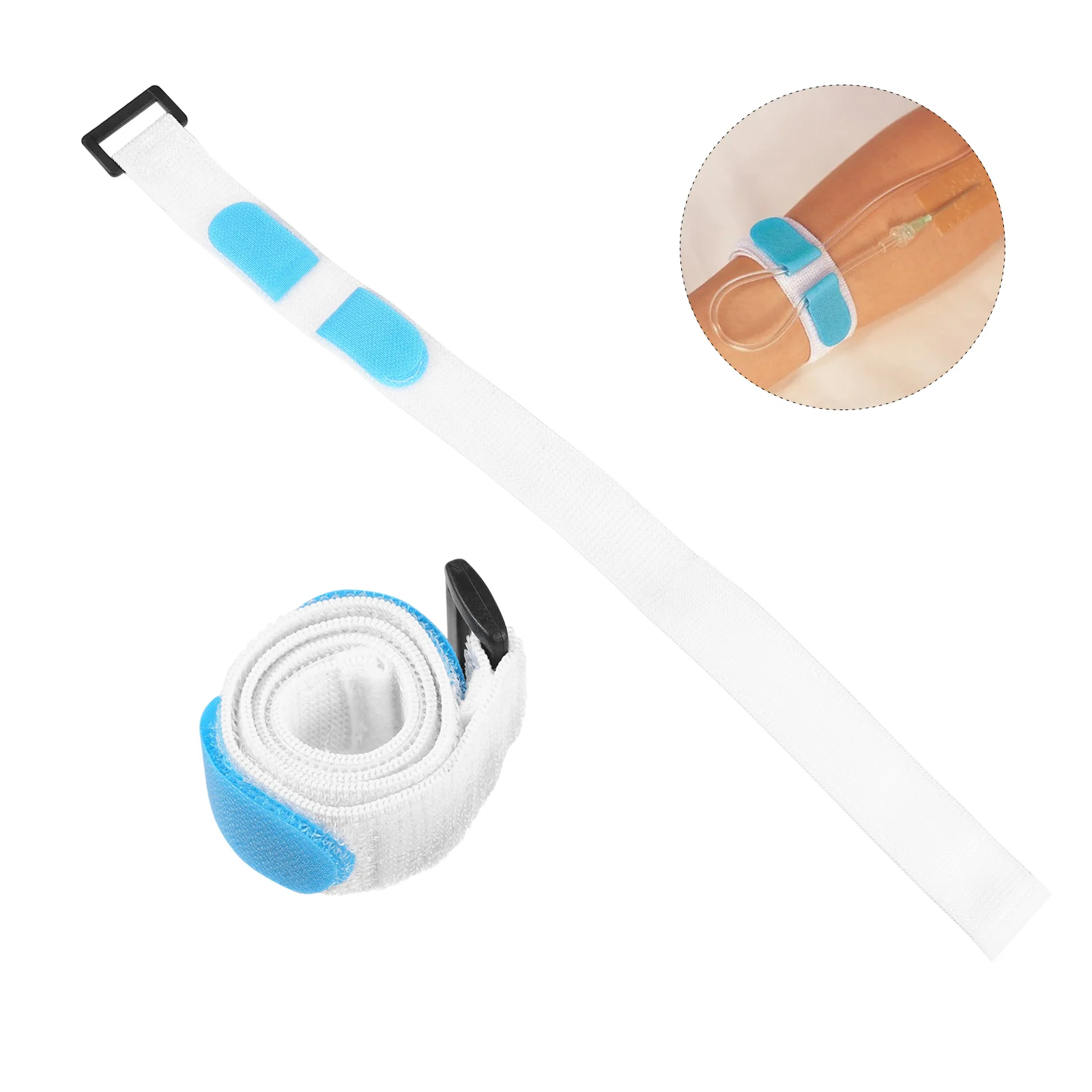 

2Pcs Durable Bands Catheter Straps Home Urine Bag Bands (White) Universal Fixing Bands Urine Bag Straps