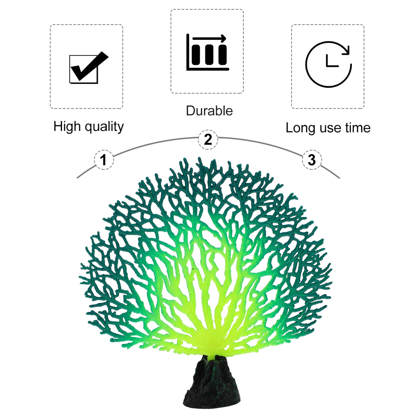 

Aquarium Simulated Coral Ornament Fish Tank Decor Resin Coral Decoration For Aquarium Landscaping Glow In Dark Realistic Design
