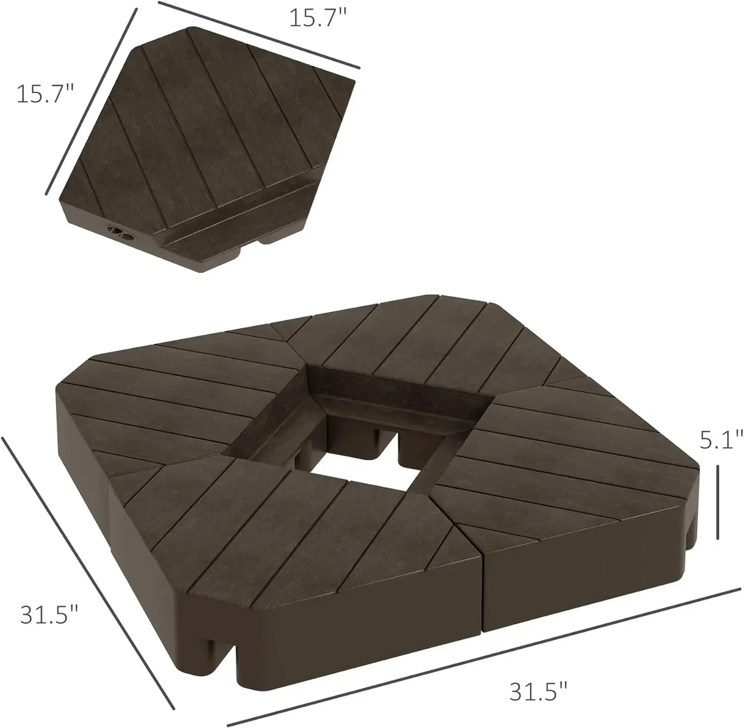 

A Patio Cantilever Umbrella Base Weight Set, Outdoor Offset Umbrella Weights