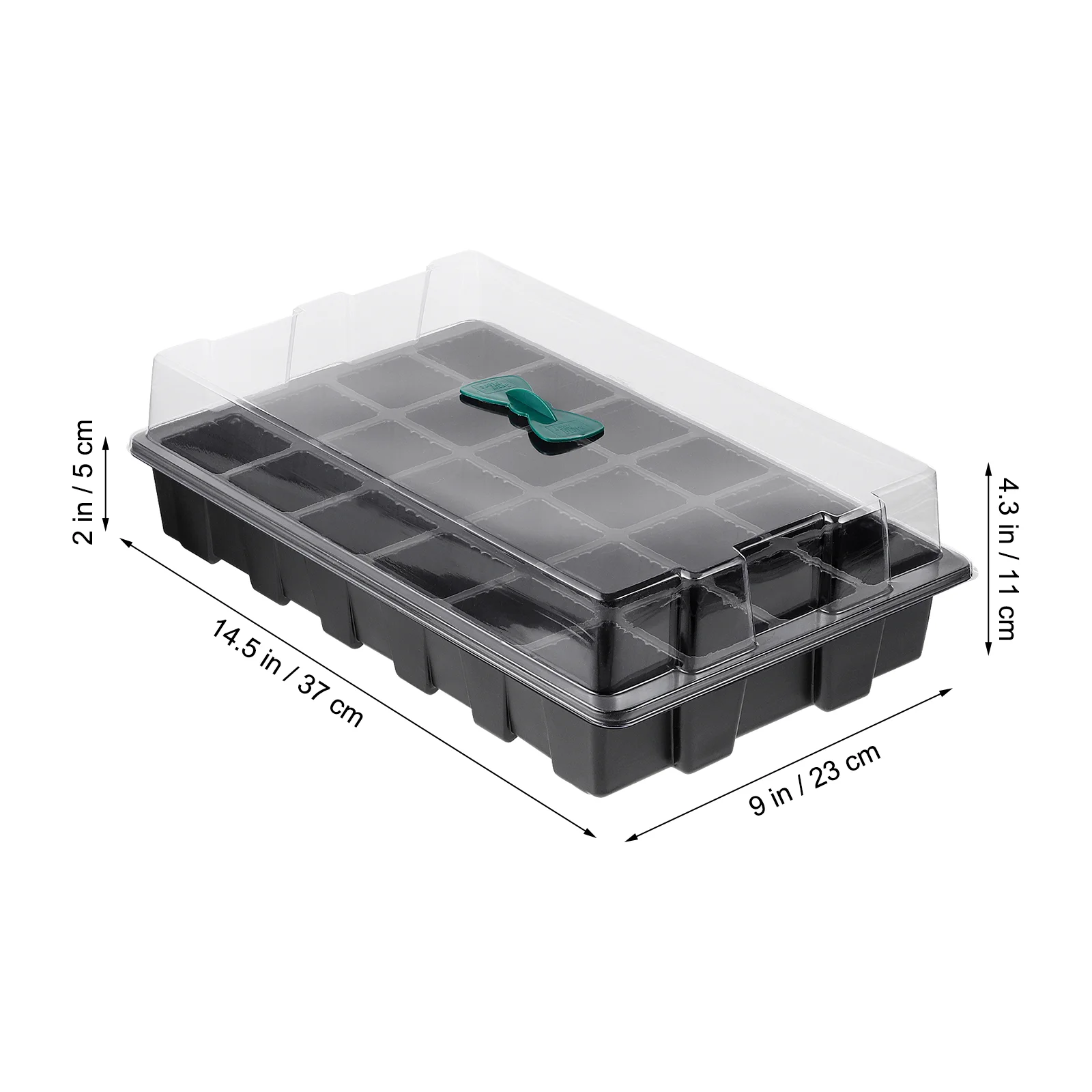 Yarnow 3pcs 24 Cells Trays Starter Tray Kit with Air Hole Propagation Kit growing trays garden propagator set