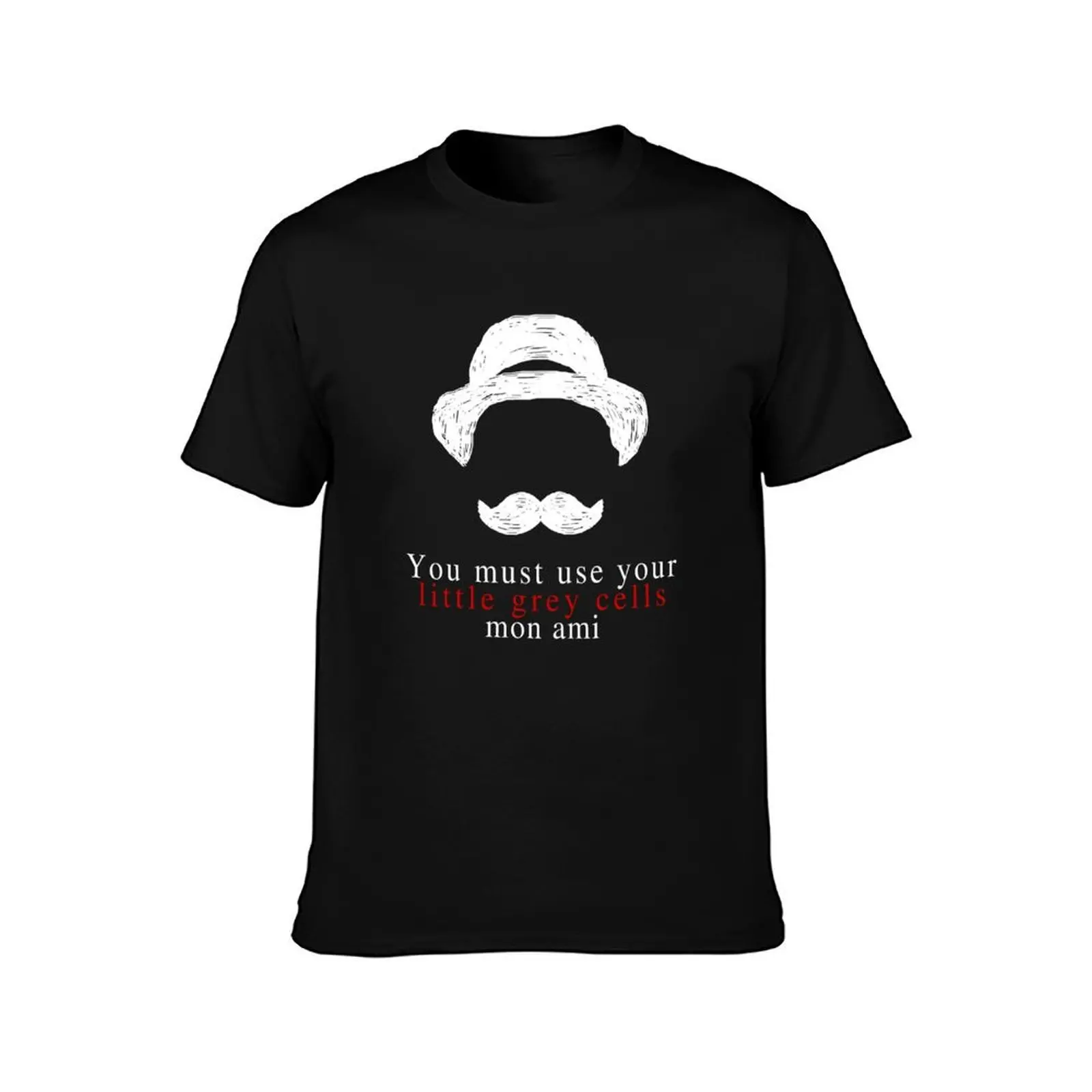 Agatha Christie Hercule Poirot Little Grey Cells , Unisex For Men Women Summer Fashion N Girl Trendy Old Fashioned Gift  T-Shirt