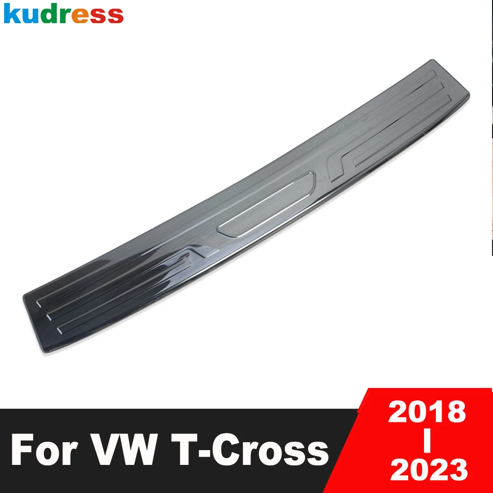 Rear Trunk Bumper Cover Trim For Volkswagen vw T-Cross Tcross 2018-2021 2022 2023 Car Tailgate Door Sill Plate Guard Accessories