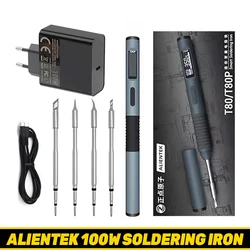 ALIENTEK T80P/T80 Electric Soldering Iron 100W Digital Display Automatic Sleep BGA Precision Soldering Iron Repair Tool