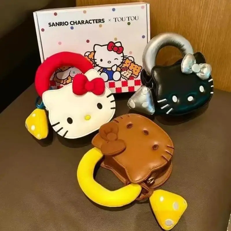 Hello Kitty Crossbody Bag Anime Sanrio Kt Daily Commute Mini Handbag Cute Girl Mobile Phone Bag Gift Kawaii Child Bag Wholesale