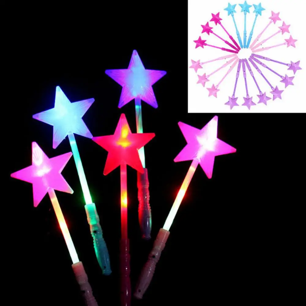Luminous Star LED Glow Stick, Magic Glowing, Piscando Light Up Wand, Concerto Toy, Festa de Aniversário, Decoração de Casamento