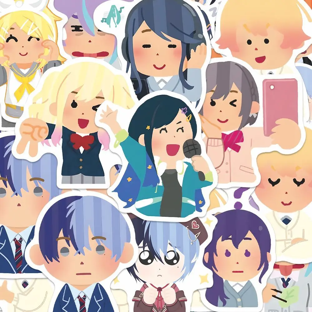 PJSK Kamishiro Rui Sticker Anime Kusanagi Nene Stationery Stickers Cartoon Diy Handbook Water Proof Student School Supplies Gift