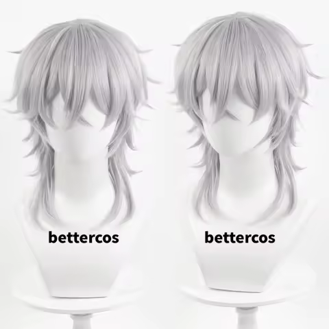 Fukuzawa Yukichi Cosplay Wig Anime Cosplay Short Heat Resistant Hair Halloween Party Wigs + Wig Cap