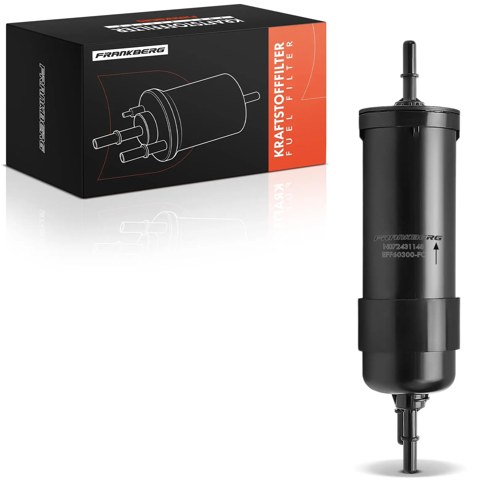 Frankberg 1x Brandstoffilter voor BMW F20 E87 F45 F30 F31 F32 F10 F90 F06 G32 F01 MINI 161272218469 KL970L WK6030 16127233840