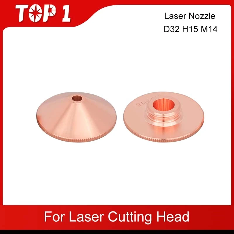 TOP1 10 Pz Ugello Laser D32mm Singolo e Doppio Strato Calibro 0.8 - 5.0 Per Precitec WSX HGS Testa di Taglio Laser In Fibra