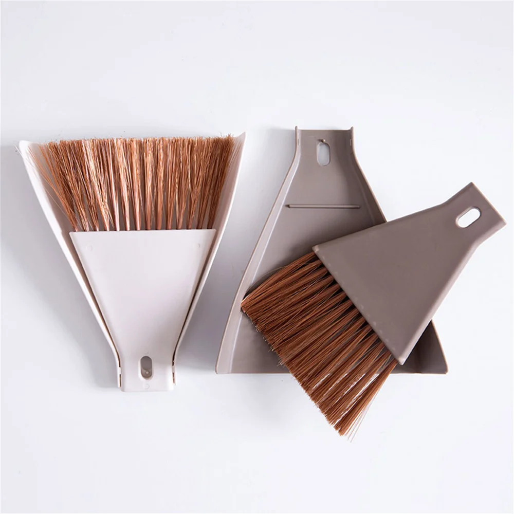 Sweeping Sundries Brush Home Office Keyboard Ash Removal Mini Brush Cleaning Tool Brush Mini Desktop Broom Dustpan Set