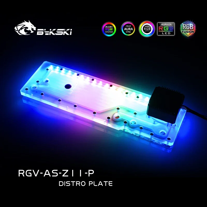 Bykski Distro Plate Kit For ASUS ROG Z11 Case,Cooling System Liquid Kit For CPU and GPU Block / Instead Reservoir RGV-AS-Z11-P