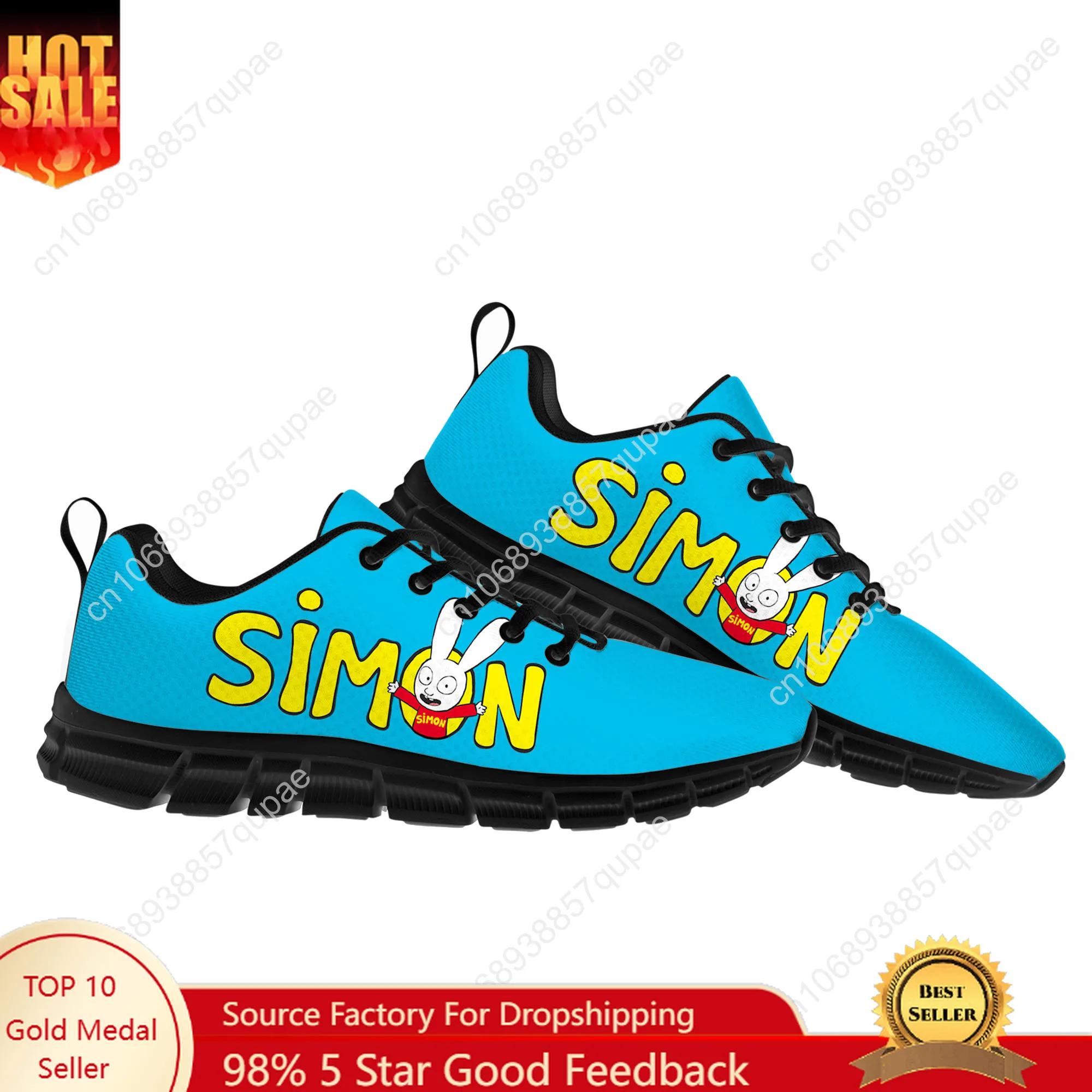 Simon Logo Pattern Bunny Cartoon Sports Shoes Mens Women Teenager Sneakers Fashion Casual Custom Made High Quality Couple Shoes