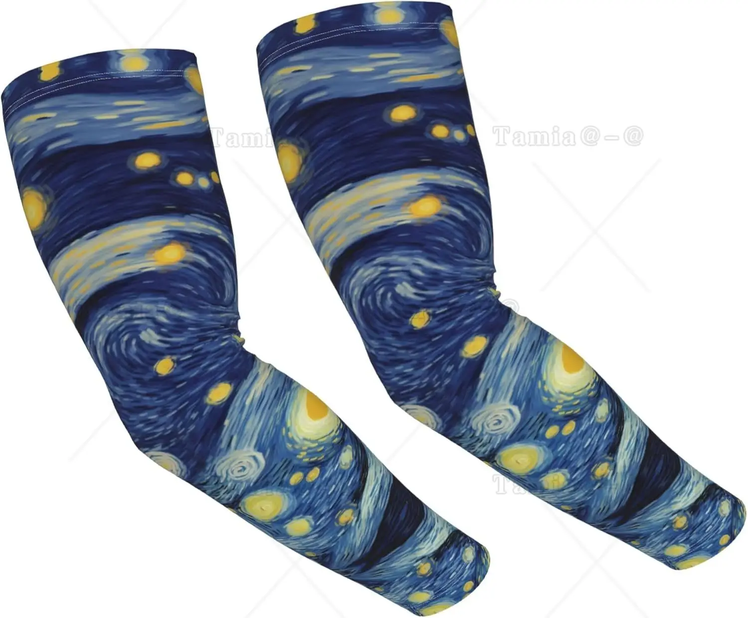 

Starry Night Arm Sleeves Outdoor Garden Sports Cooling Sun Sleeve for Women Men Farm