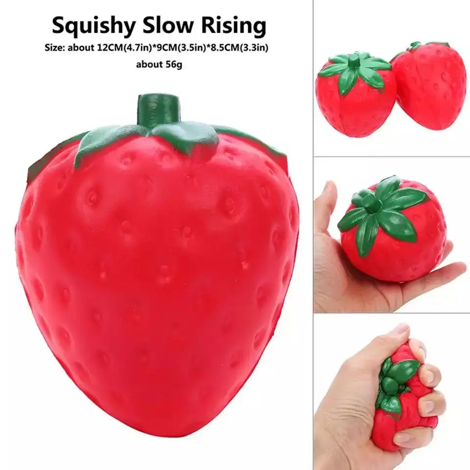 Colorful Various Fruits Squishy Toys Soft Presser Jouet Anti stress Cute Squash Slow Rising Food Jumbo Reliever Toy Many kinds