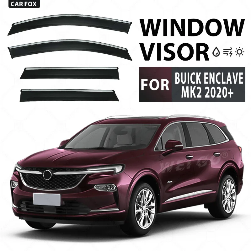 

For BUICK ENCLAVE 2008-2020 Car Window Visor Awning Shelters Windshield Side Window Rain Sun Shade Auto Accessories