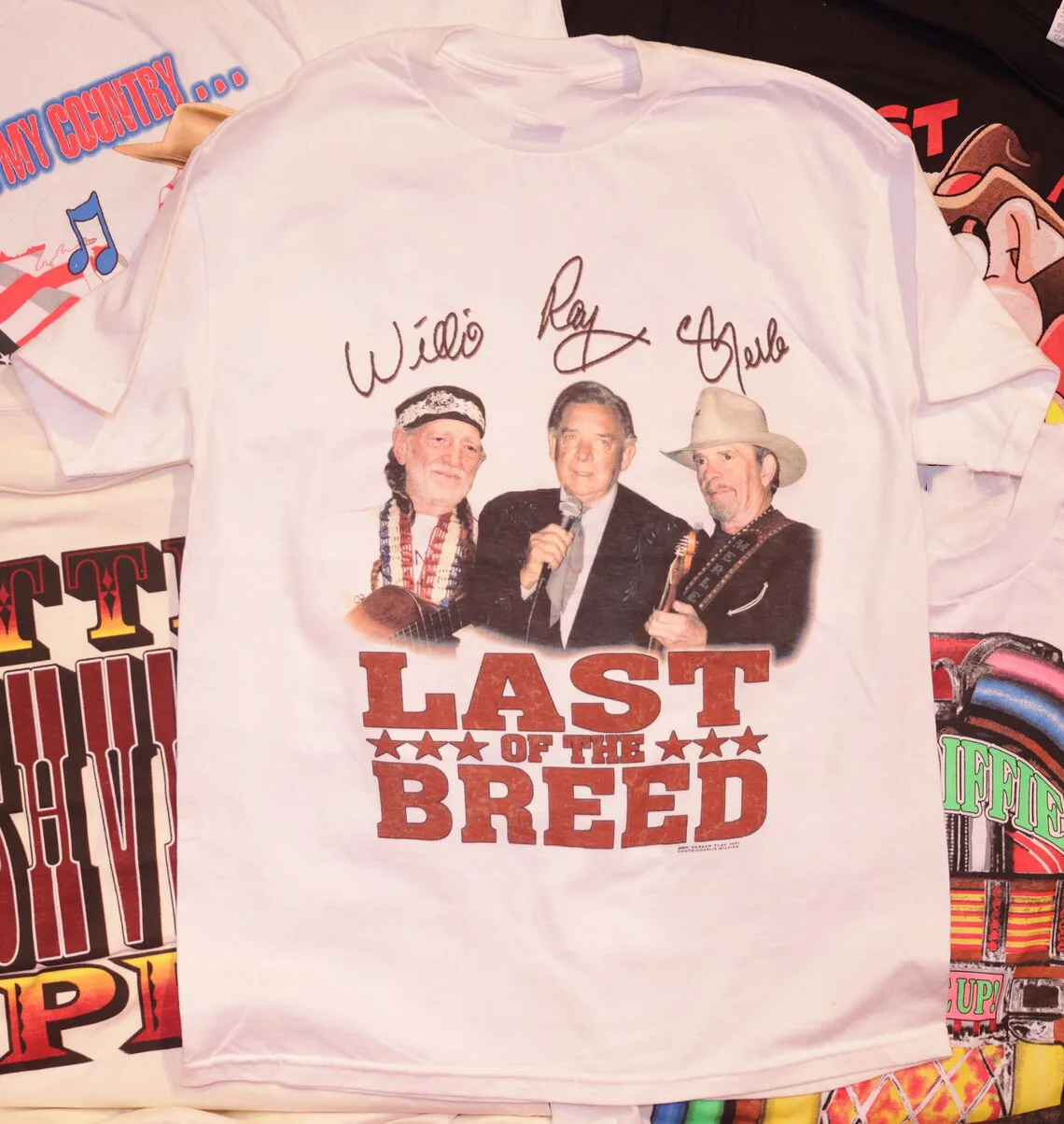 Willie Nelson Ray Price Merle Haggard - Last of the Breed - White T Shirt A309