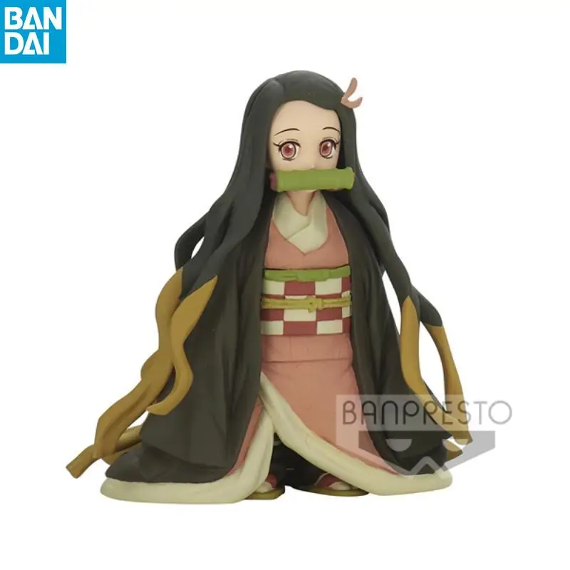 

Подлинная призовая фигурка Bandai Banpresto Demon Slayer: Kizuna No Sou Tanjiro Kamado/Shrunken Nezuko, коллекция аниме, подарок