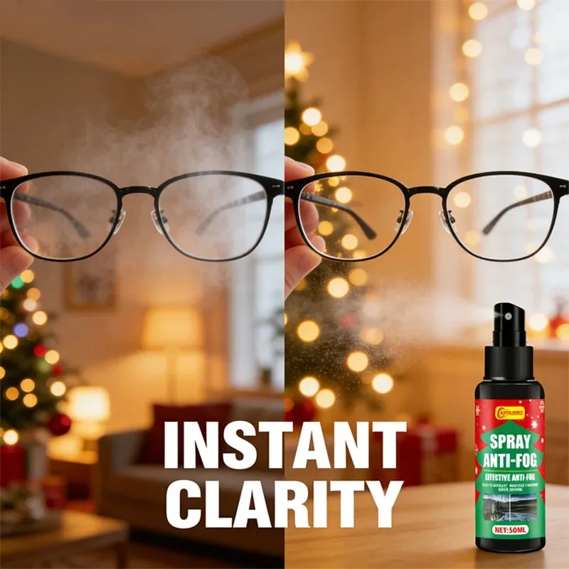 Fasilawei Long-Lasting Anti-Fog Spray: Easy-Apply for Car Glass, Helmets & Shower Doors
