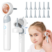 1.38'' Ear Camera Wit IPS Display and 1080P Camera Ear Check Portable Inspector for Ear Mouth Pet With 12tips Replaceable Tools